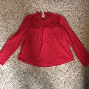 Red blouse